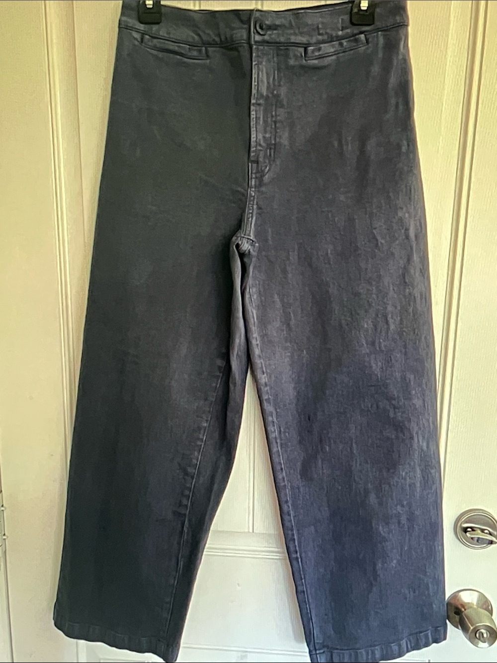 Madewell Wide Leg Pants in Faded Navy